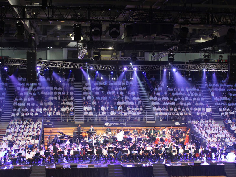 The Quaycentre at Olympic Park where the showcase was held